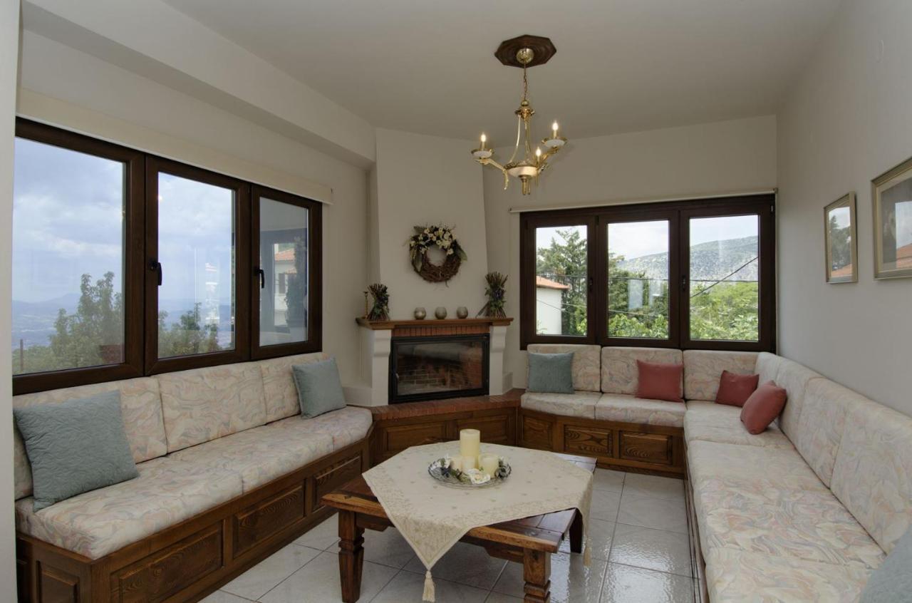Iatrou House- Villa With Incredible View Portaria  Exterior photo