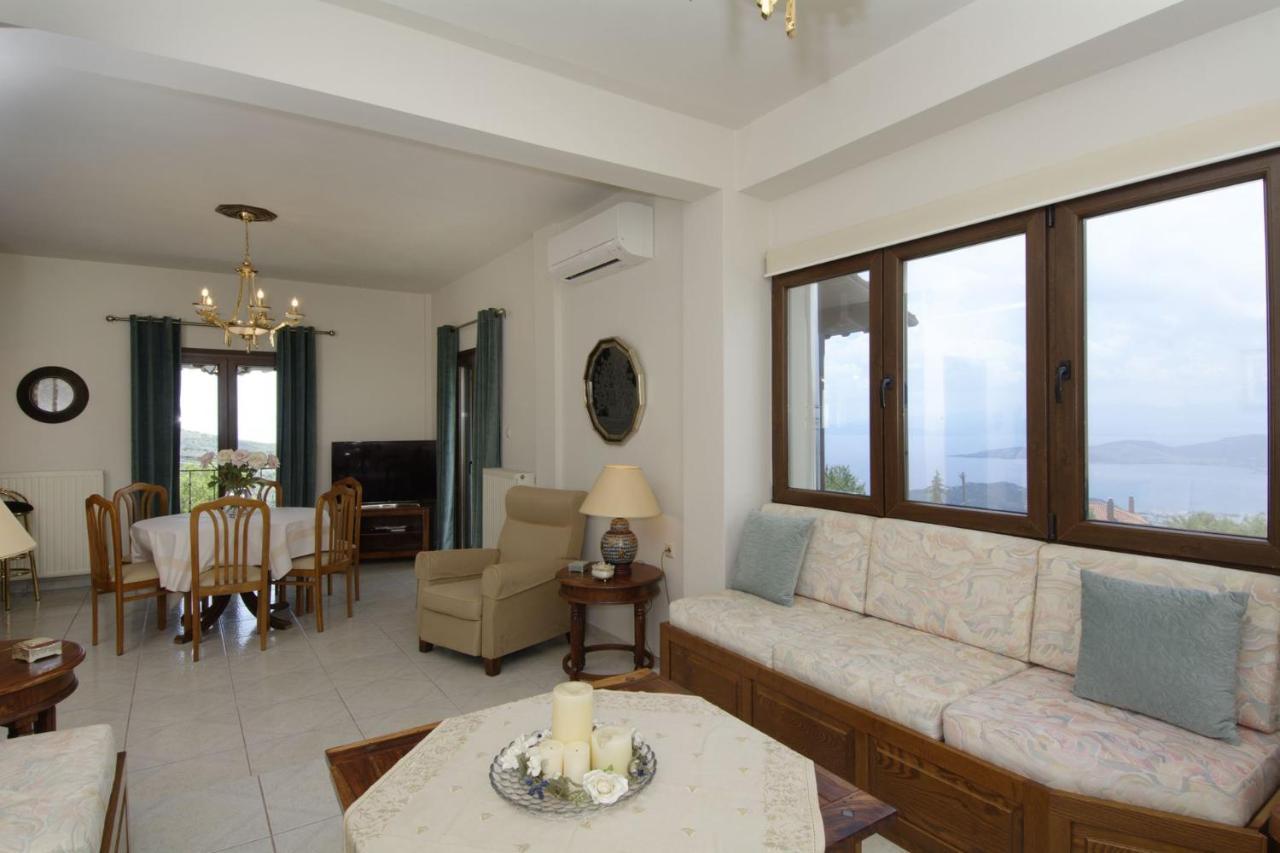 Iatrou House- Villa With Incredible View Portaria  Exterior photo