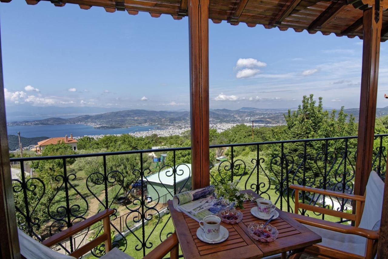 Iatrou House- Villa With Incredible View Portaria  Exterior photo