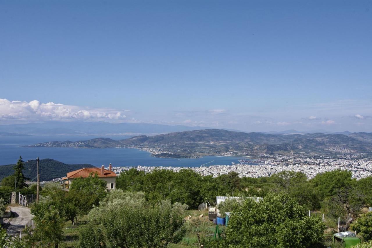 Iatrou House- Villa With Incredible View Portaria  Exterior photo
