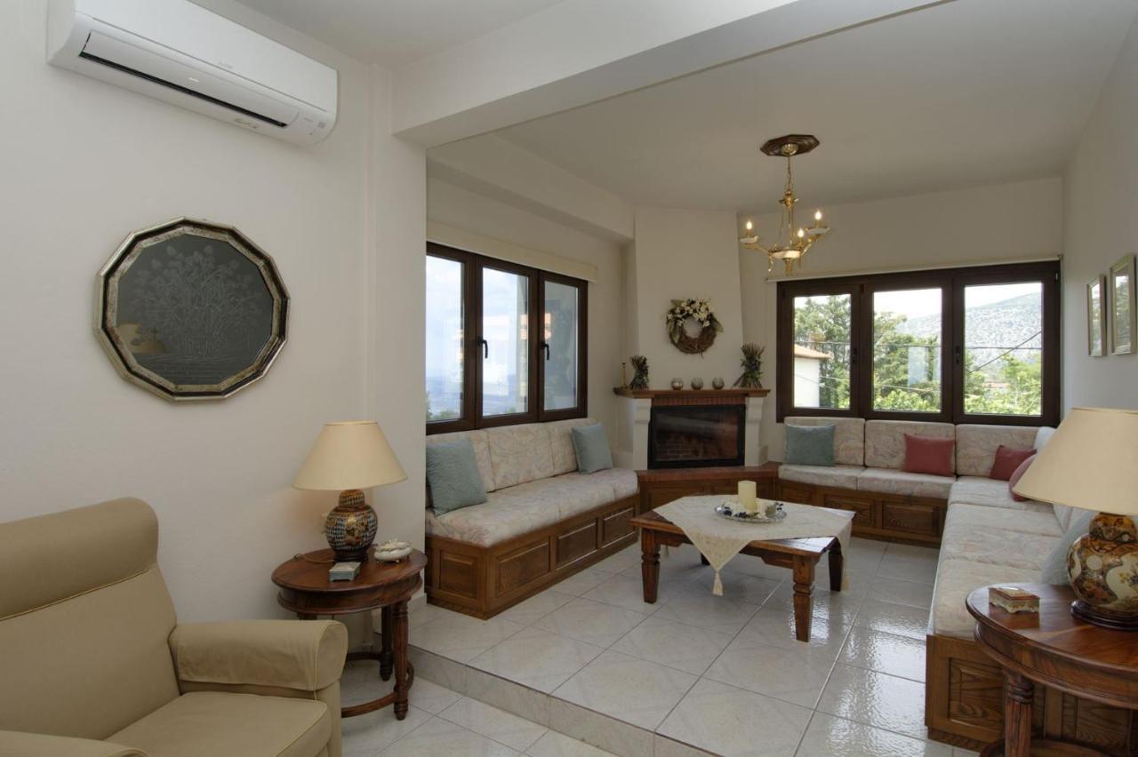 Iatrou House- Villa With Incredible View Portaria  Exterior photo